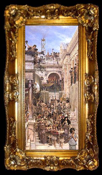 framed  Laura Theresa Alma-Tadema Spring, ta009-2
